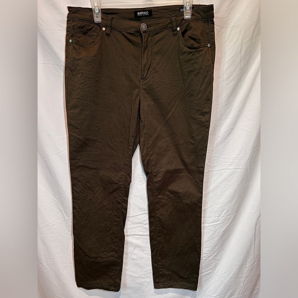 Buffalo David Britton Olive Green Women’s Pants (size 12)